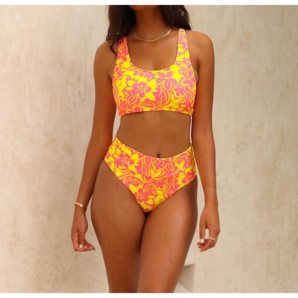 Kulani Kinis Pink Lemonade Bikini Set
